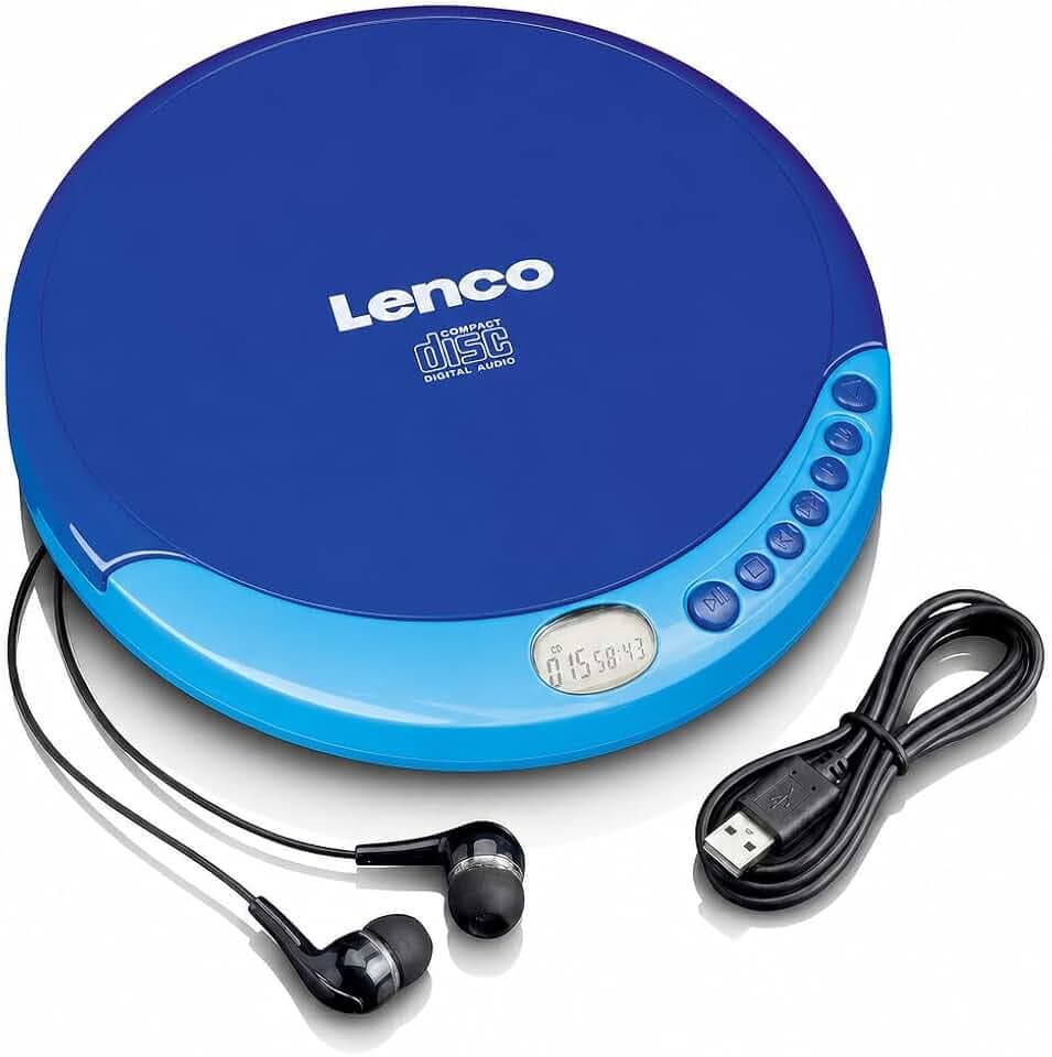 Lenco CD-011BU - CD-Player - Auch für Kinder - Discman - Tragbar