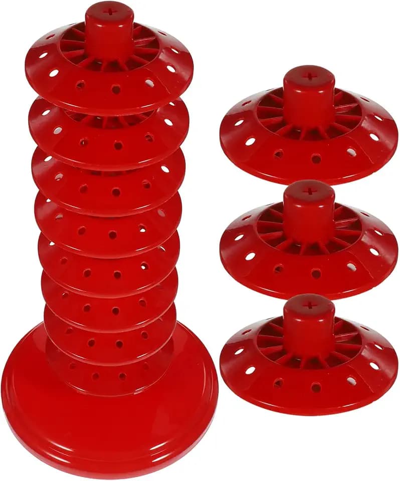 PRETYZOOM Multi-Tier Adjustable Lollipop Holder Stand Candy Display Rack for Parties Weddings Birthdays 10.6 Inch Round Candy Stand with Multiple Holes