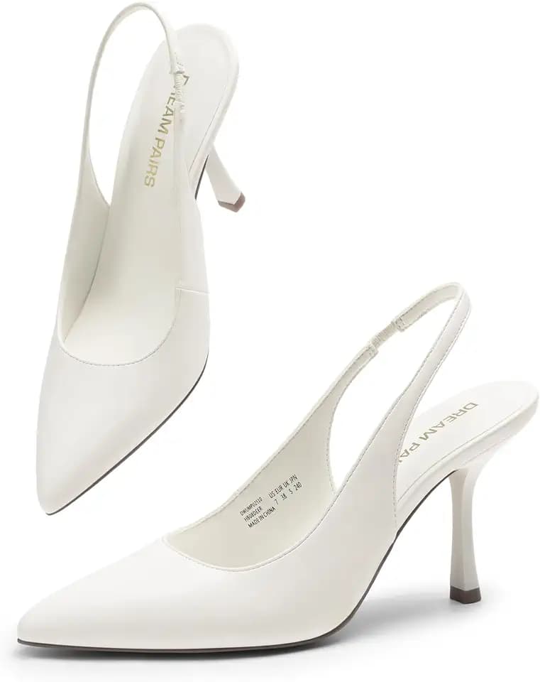 DREAM PAIRS Women's Slingback High Heels Pumps Shoes