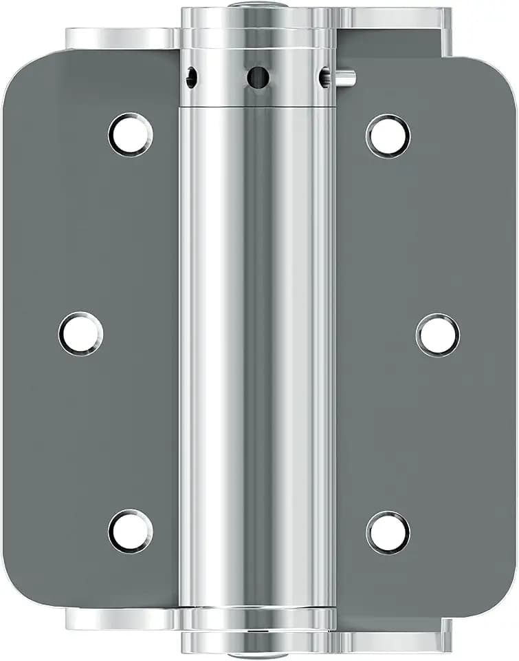 Hardware Essentials 3 Inch Self-Closing Door Hinges, 2-Pack, Adjustable, Storm and Screen Door, Full Surface Mount, Zinc Plated (851594)