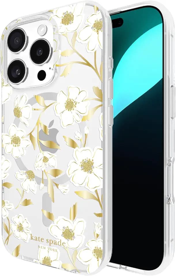 kate spade new york iPhone 16 Pro Case - Sunshine Floral Gems