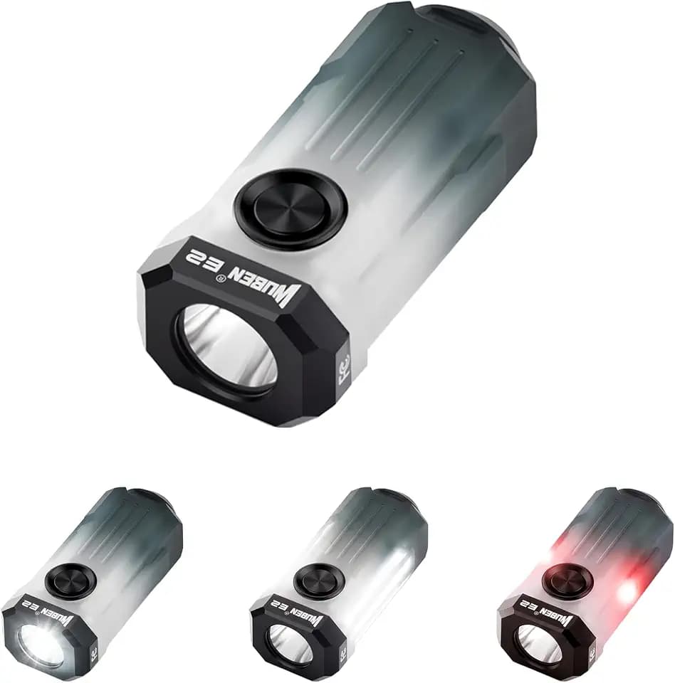 WUBEN E2 Mini EDC Flashlight Rechargeable, Small LED Keychain Flashlights