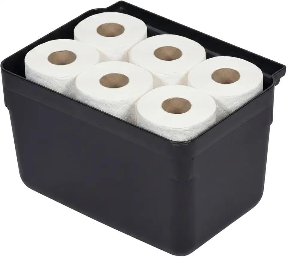 Restaurantware RW Clean 13 Inch x 7 Inch Bus Tub 1 Small Bus Box - Attachable Commerical Black Plastic Restaurant Tub Fits Rolling Utility Cart Heavy Duty
