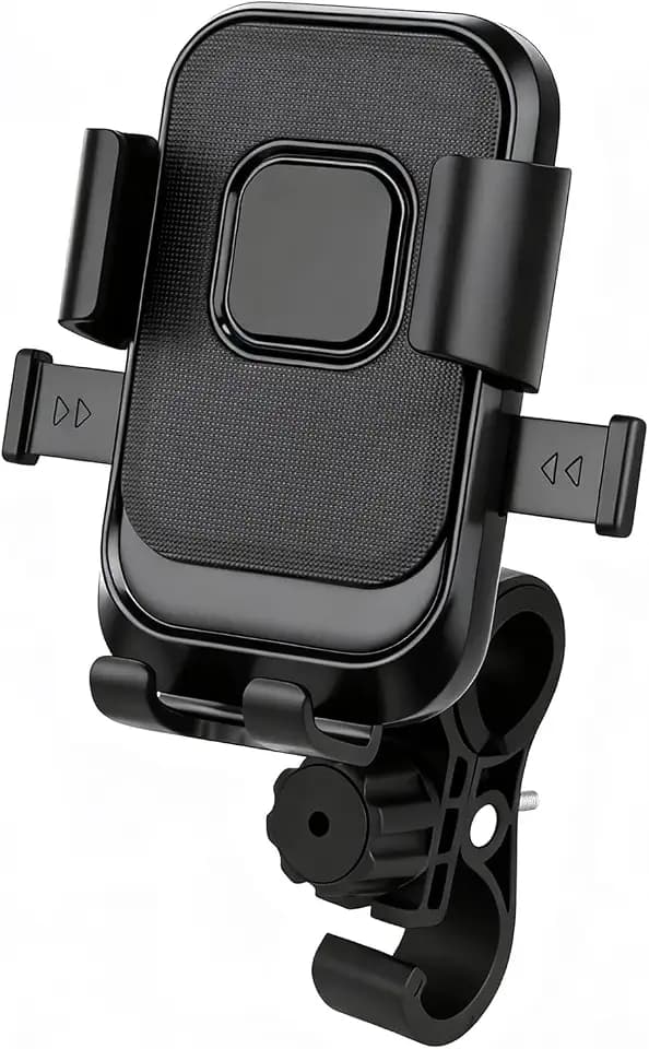 Motorrad-Handyhalterung 360° Universal Fahrrad – Verstellbarer Lenkerhalter für Motorrader für 4,7"-6,9" Handys, rutschfeste drehbare Lenkerhalterung für Fahrrad, Moped, Roller & ATV