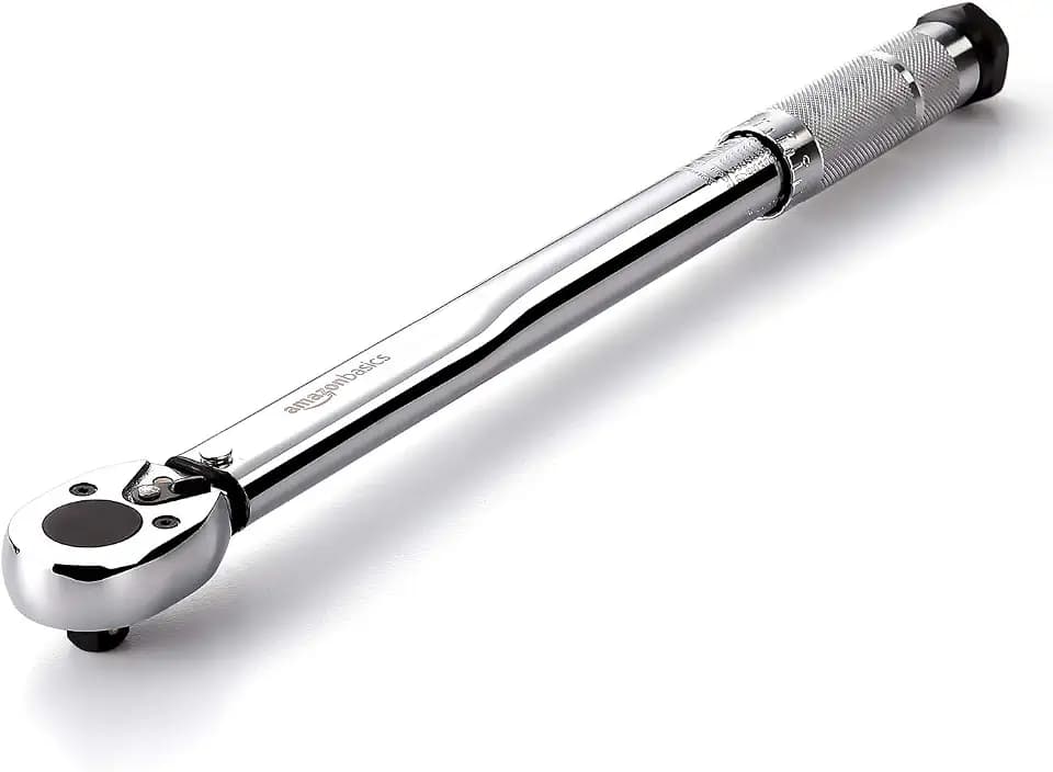 Amazon Basics 3/8-inch Drive Click Torque Wrench Ratchet, 15-80 ft.-lb, 20.4-108.5 Nm