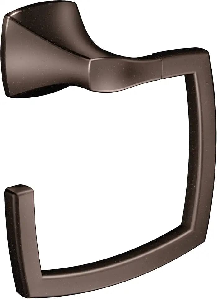 Moen Voss Oil-Rubbed Bronze Bathroom Hand Towel Ring, YB5186ORB