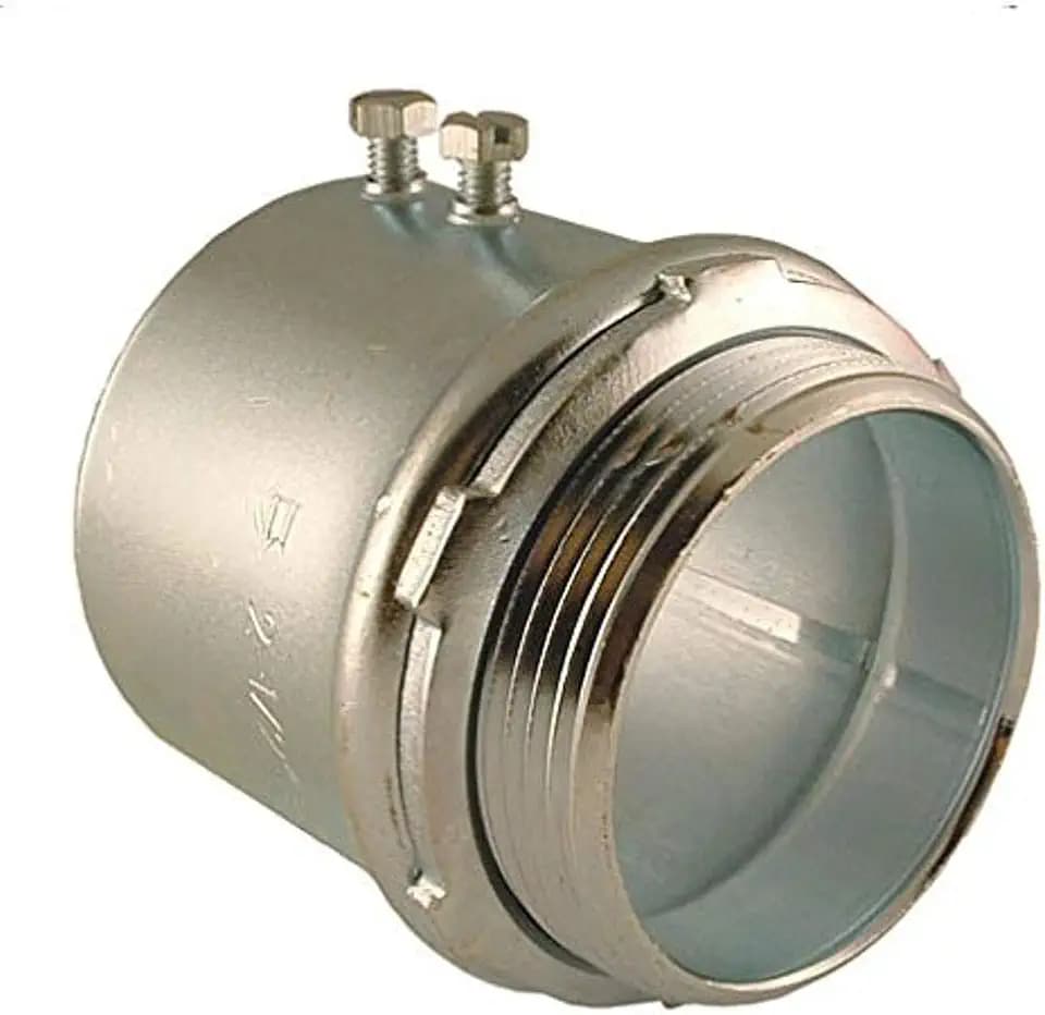 RACO 2142 Set-Screw Connector for EMT & Rigid/IMC, 3 Inch Trade Size, Steel, Uninsulated