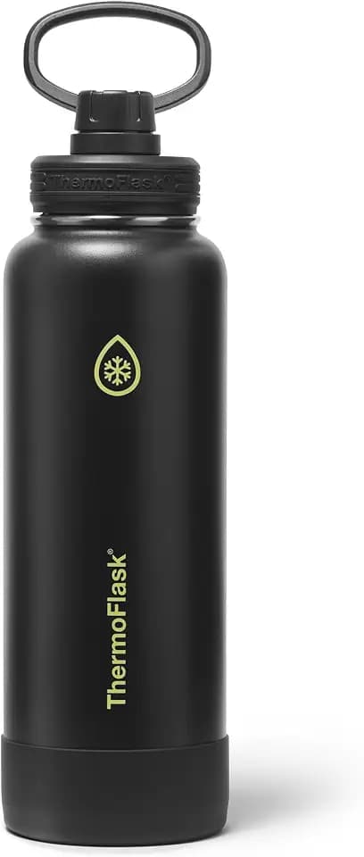ThermoFlask Insulated Water Bottle with Spout Lid (40 oz, Shadow Glow) - Leakproof, Stainless Steel Water Bottle for Cold & Hot Drinks, Travel & Daily Hydration
