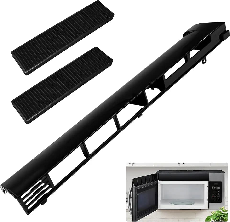 MDX61912701 Microwave Oven Vent Grille with Two 5230W1A003A Filters for LG LMV2031ST, LMH2016ST, 87583, 87587, AP5202555, 2119394, AH3535252, EA3535252, PS3535252