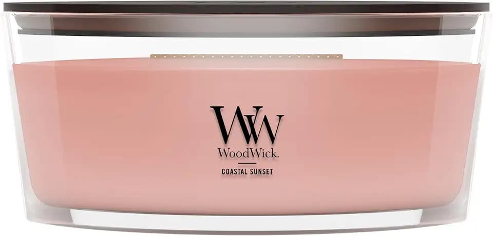 WoodWick Coastal Sunset Scented Candle, Crackling Wick, 16oz