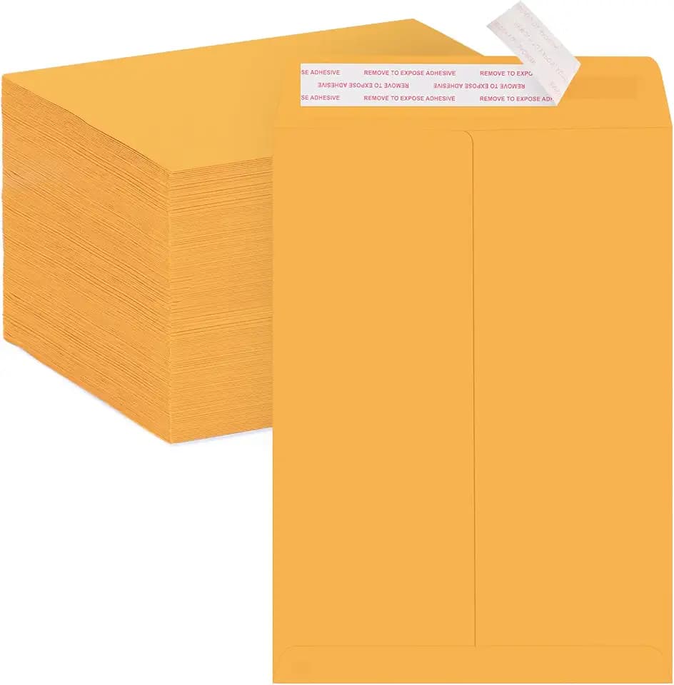 ACSTEP Manila Envelopes Self Seal 9 x12 100pack, Yelllow Manilla envelopes 9x12 for Mailing, Catalog