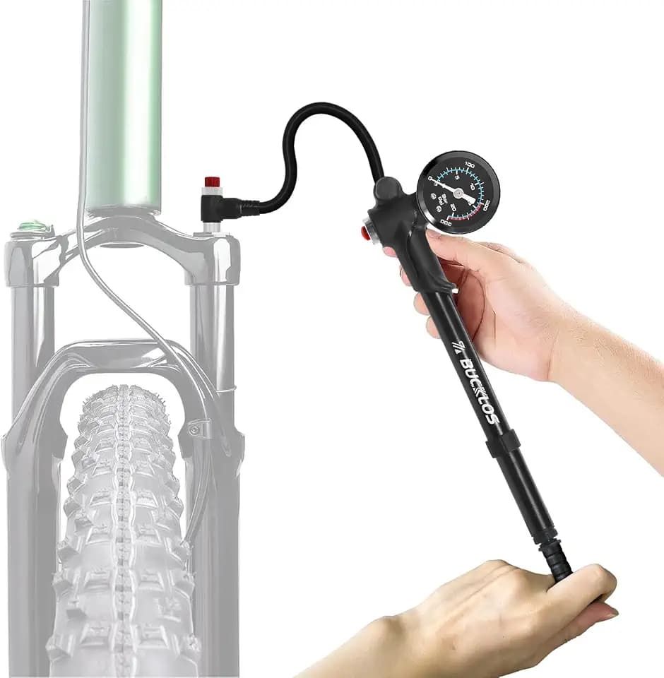 BUCKLOS Bike Shock Pump Mountain Bike High Pressure for Suspension Air Fork
