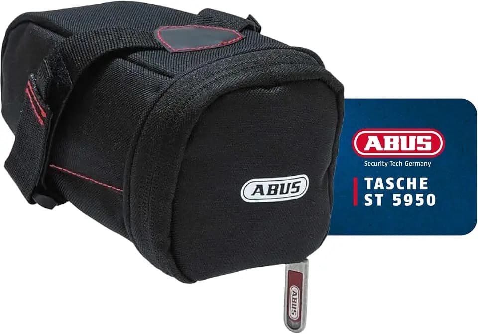 ABUS Zadeltas Oryde ST6024 ST5950 2.0 inhoud | Satteltasche mit Klettmontage, 0,6 l Volumen für Werkzeug oder Einsteckketten
