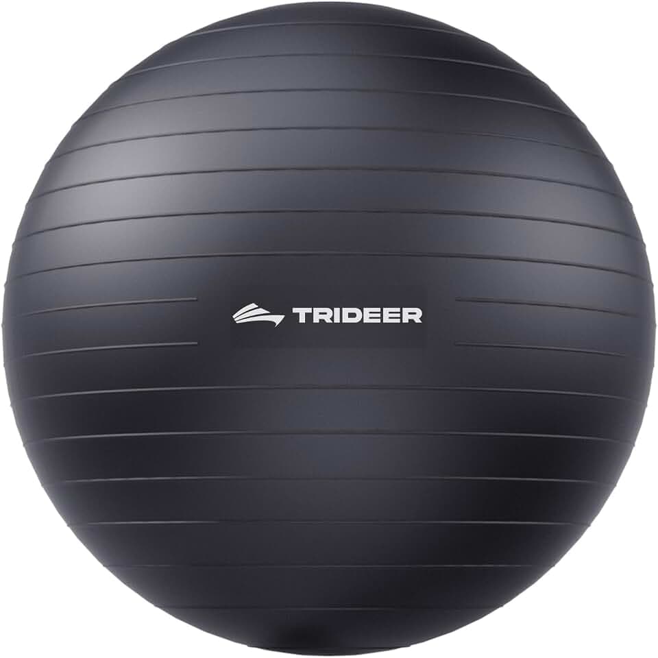 Trideer Yoga Ball for Exercise, Pregnancy, Exercise Ball, Pump Included