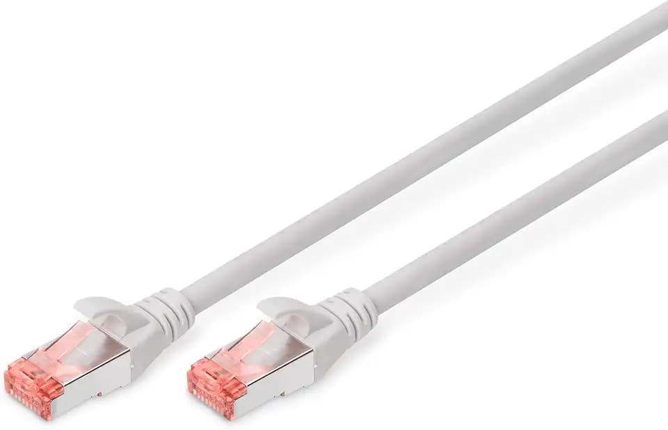 DIGITUS LAN Kabel Cat 6 – 30 m – S/FTP Geschirmt – Grau
