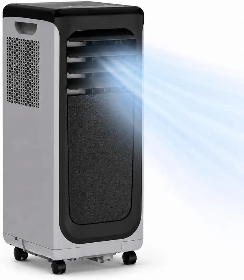 Coolblus Portable Air Conditioners 12000 BTU, Wi-Fi Smart Portable AC Unit for Room Up to 550 Sq.Ft, 3 in 1 Quiet AC with Cool/Dehumidify/Fan, Window Kit, Black-12000BTU-WIFI