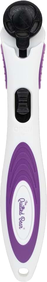 The Quilted Bear 18mm Fabric Rotary Cutter for Quilting, Sewing & Craft