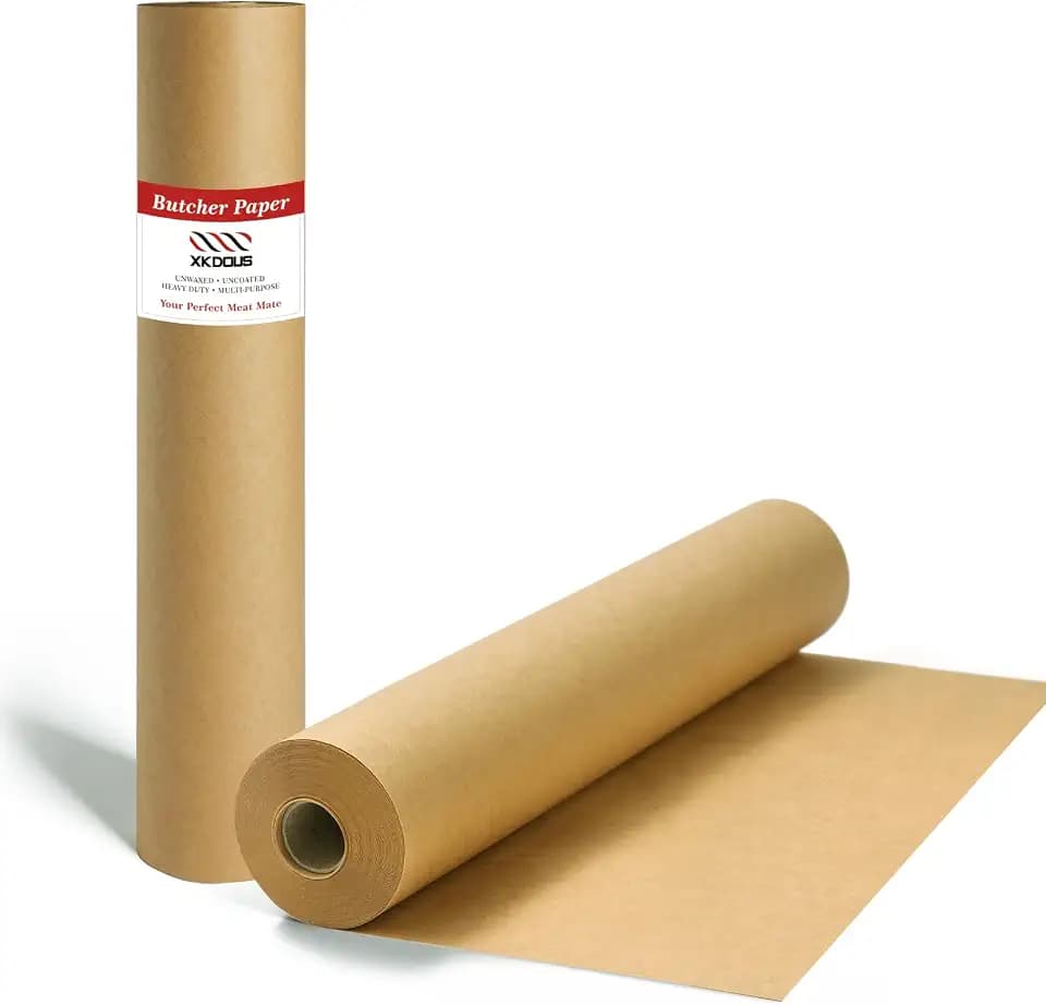 XKDOUS 24” x 200’ Brown Butcher Paper Roll for Smoking Meat, BBQ, Grilling