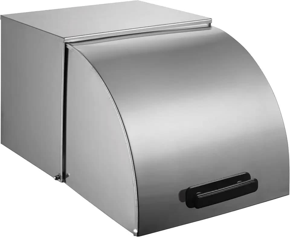 Winco 20" x 13" Full-Size Stainless Steel Roll Top Cover, Steam Table Pan