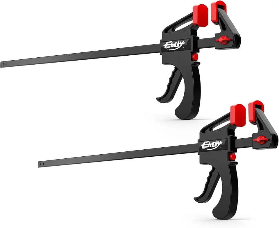 24" Wood Clamps for Woodworking, 2PCS 130lbs One-Handed Clamp/Spreader