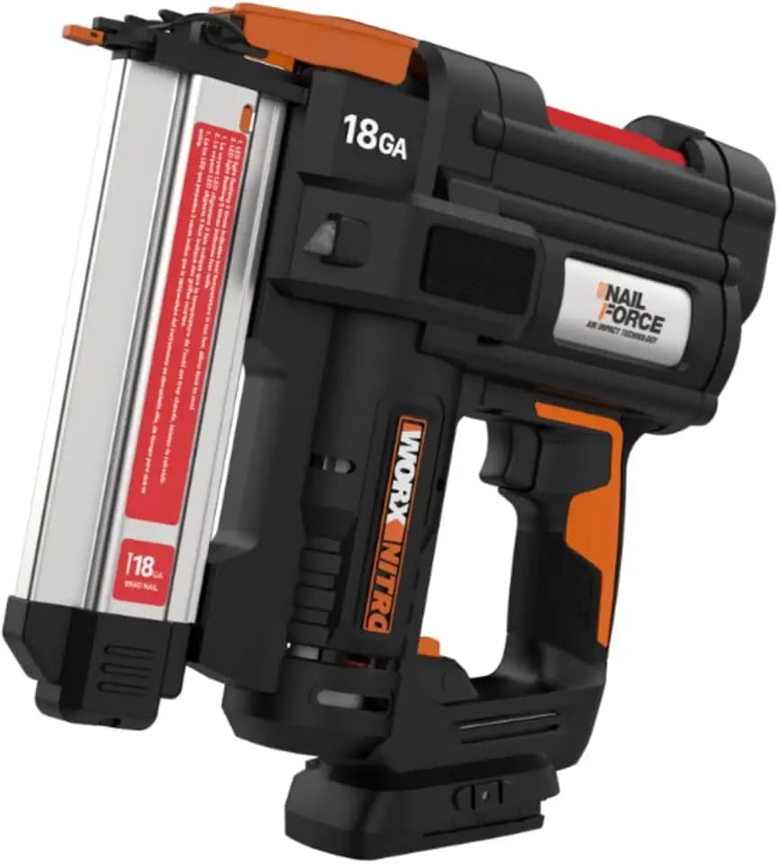 WORX Cordless Brad Nailer, 20V 18GA Nail Gun, WX842L.9
