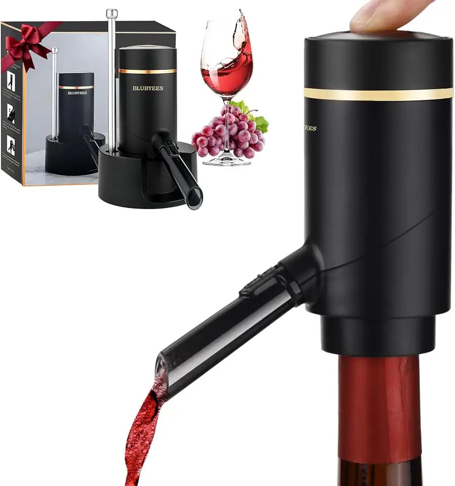 BLUBYEES Electric Wine Aerator and Automatic Wine Dispenser