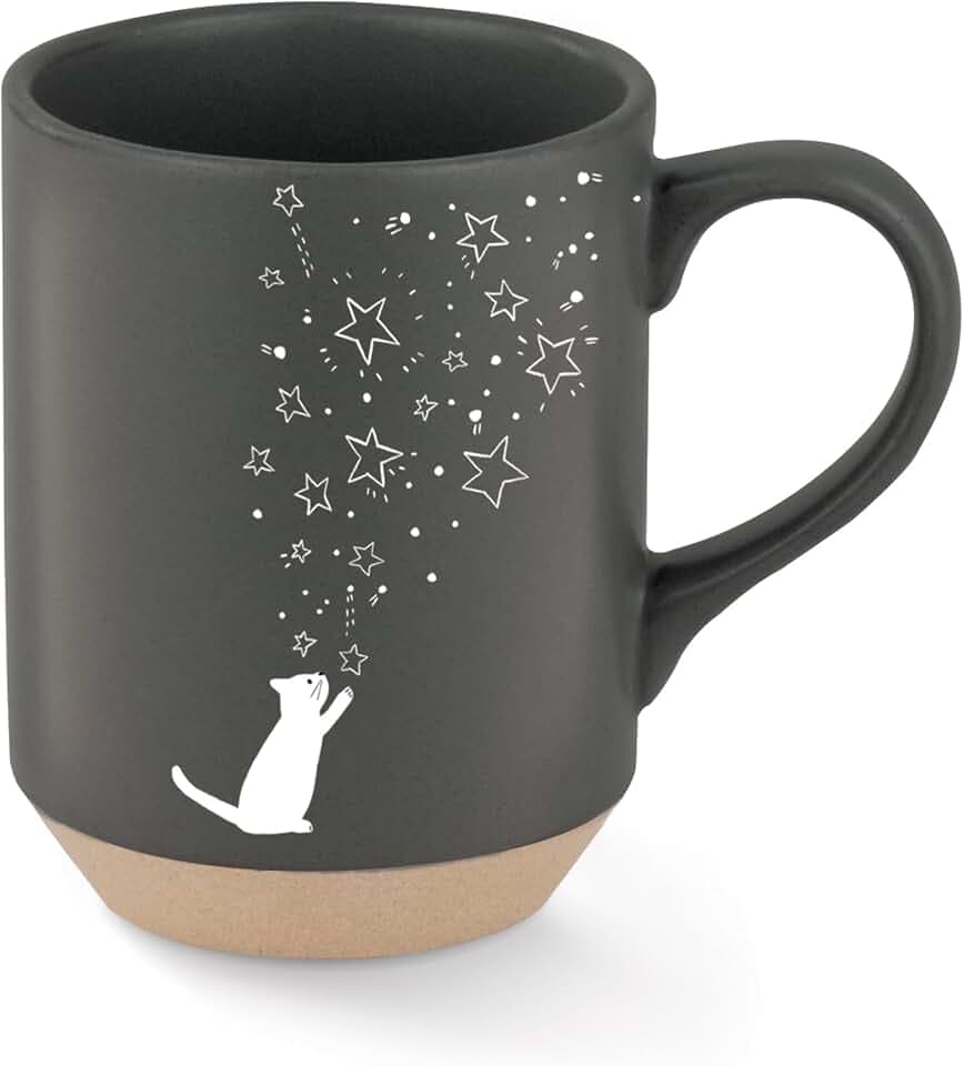Fringe Studio "CELESTIAL CAT" Stoneware New York Mug, PetShop Collection (429073)
