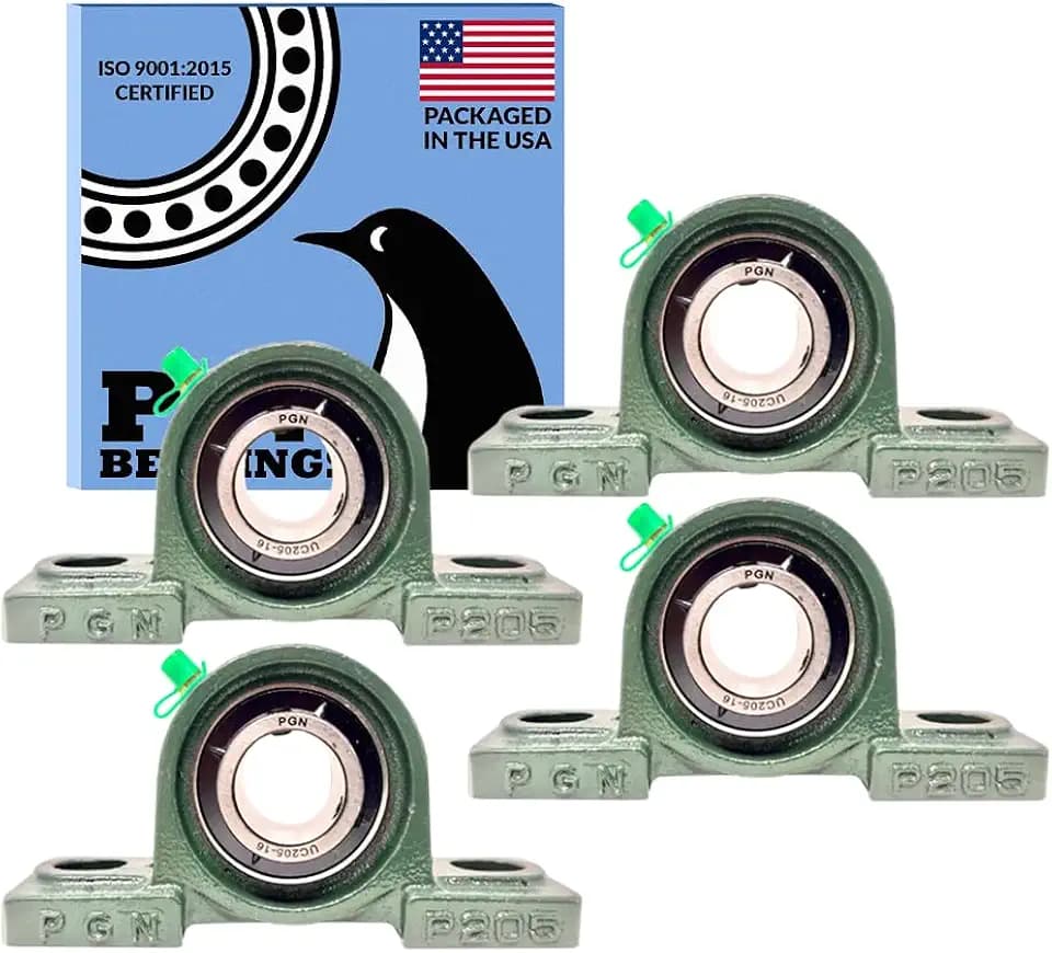 PGN UCP205-16 (4 Pack) Pillow Block Bearing - 1" Bore Self-Aligning