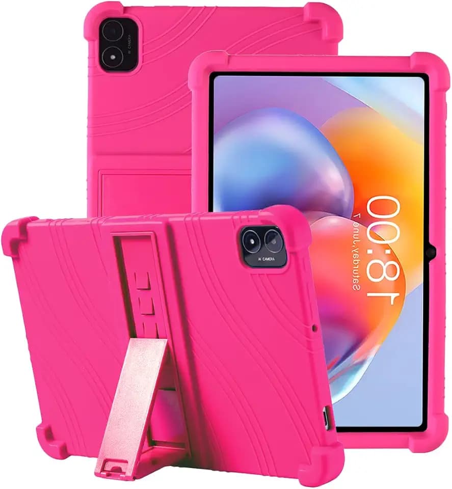 Hülle für TECLAST T50 / Blackview Tab 16 - Leichte, kinderfreundliche, stoßfeste Schutzhülle silikonhülle für Blackview Tab 16 11 Zoll Tablet, Rose