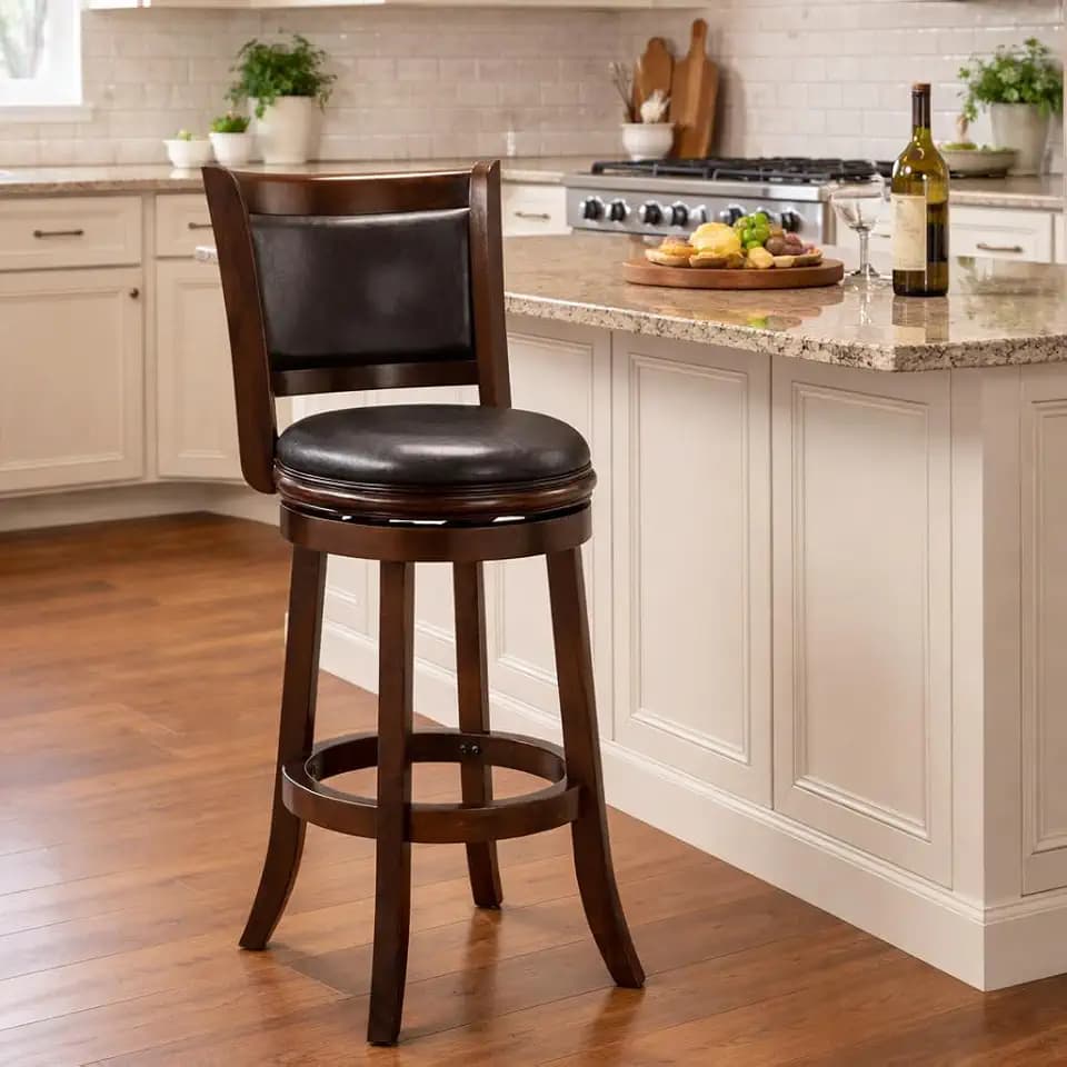Boraam Augusta Swivel Bar Stool - Espresso