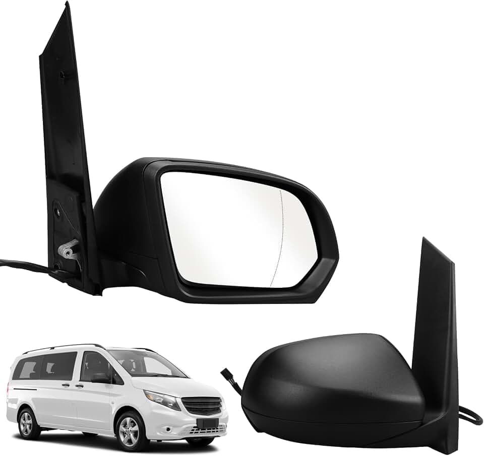 Außenspiegel Spiegel Rechts Ersatz für 2014-2024 Mercedes Vito W447 Elektrisch, Seitenspiegel Komplettsets mit Asphärisch Beheizt Glas, Ersatz OE#A4478111700