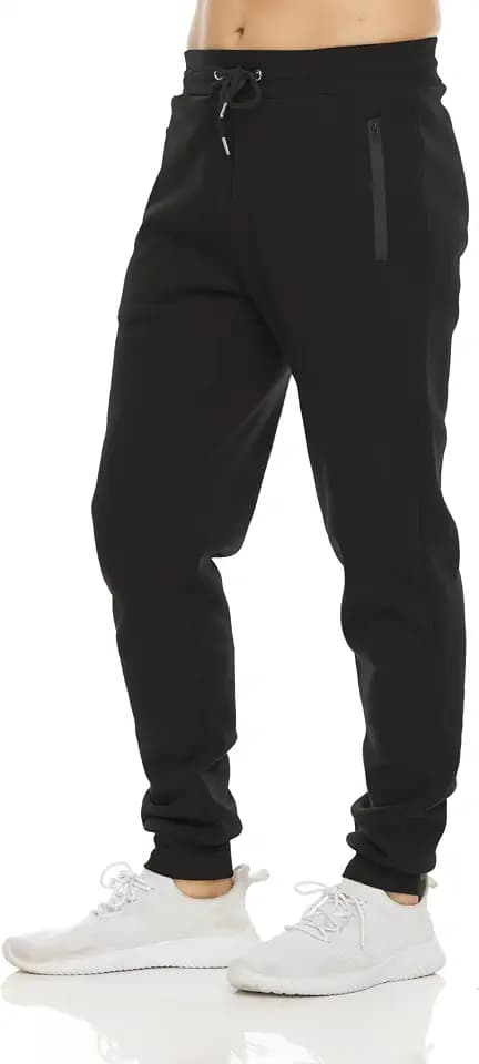 PURE CHAMP Sweatpants for Men 3 Pack Fleece Athletic Workout Joggers Mens Sweatpants with Zipper Pockets Size S-3XL