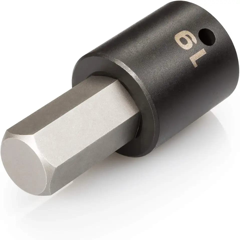 TEKTON 1/2 Inch Drive x 19 mm Hex Impact Bit Socket | SIB23219