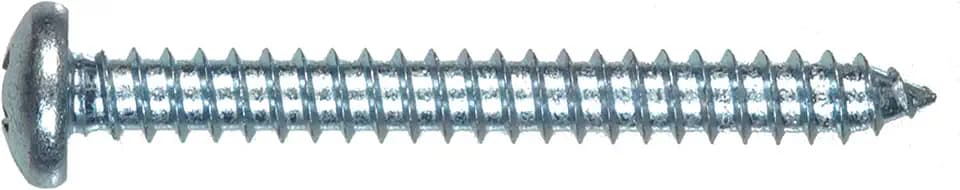 The Hillman Group 80114 14-Inch x 1-1/4-Inch Pan Head Phillips Sheet Metal Screw, 100-Pack, zinc