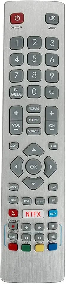 ALLIMITY Fernbedienung Ersetzen fit für Sharp Full HD Smart TV 49BG5E 50BG5E 32BG5E 40BG5E