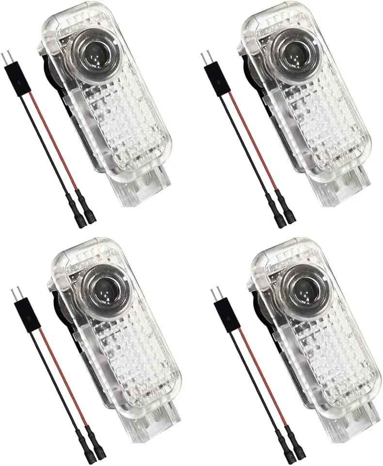 ERSDGG 4 PCS Türprojektionsleuchten, Begrüßungsleuchten, Geisterleuchten, Puddle Lights, kompatibel mit A1/A3/A4/A5/A6/A7/A8/Q2/Q3/Q5/Q7/Q8/TT/R8/e-tron