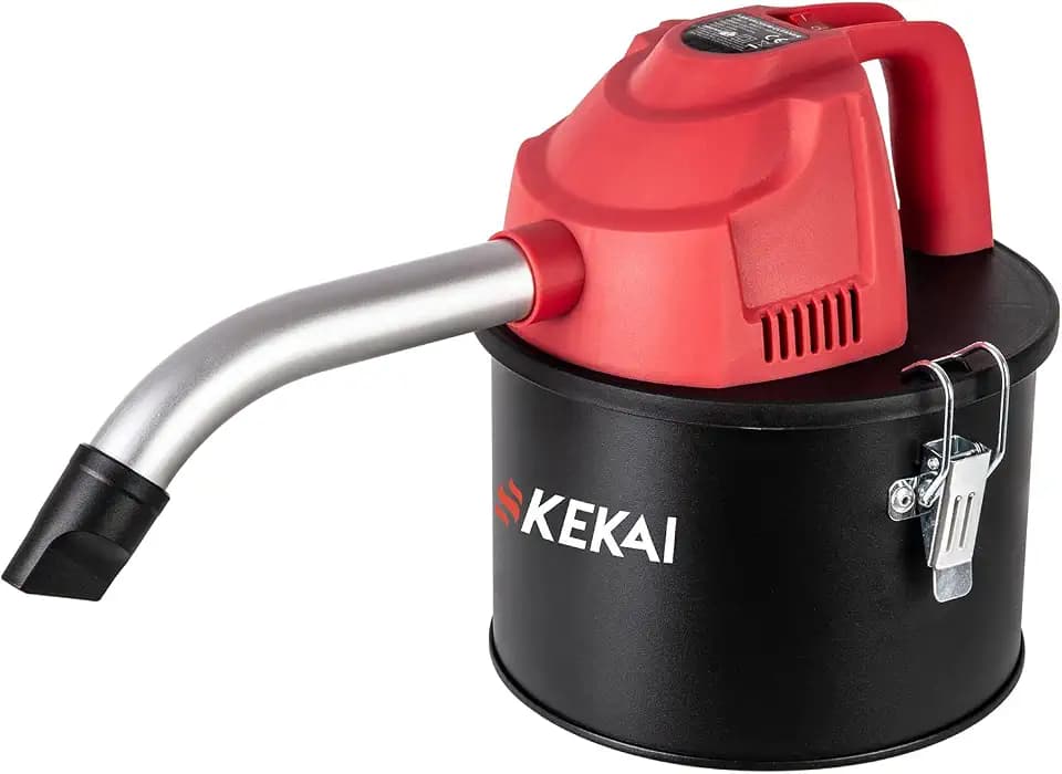 Kekai Adriano Aschesauger, kompakt, 4 Liter, 600 W, waschbarer HEPA-Filter und gebogenes Aluminiumrohr, Schwarz