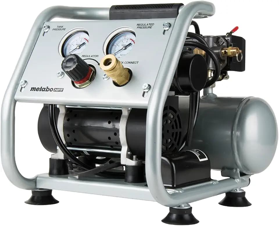 Metabo HPT Quiet Air Compressor, Portable 1 Gallon Oil-Free, EC28M