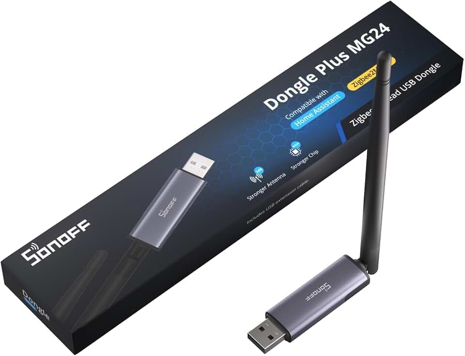 SONOFF Zigbee 3.0 USB Dongle Plus MG24, Zigbee Gateway mit EFR32MG24, Thread & Zigbee USB-Stick, Zigbee Controller für Home Assistant oder Zigbee2MQTT
