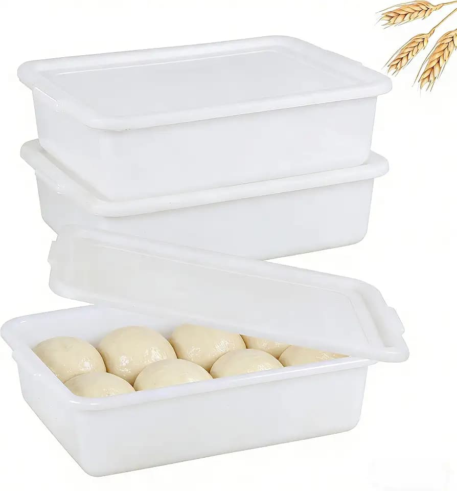 3 Pack Pizza Dough Proofing Box, Pizza Storage Container, 13L