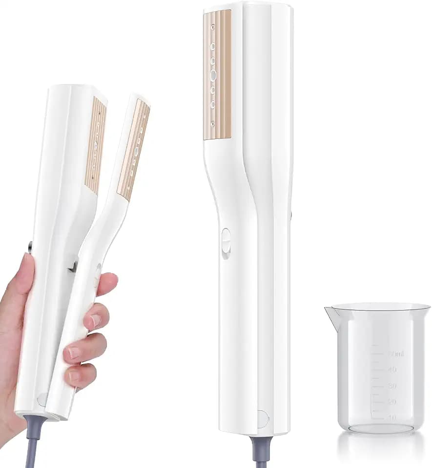 looptop Steamer for Clothes - Travel Iron Steamer, Portable Mini Handheld Garment Steamer, 10.55x1.97, cream white, GJ101