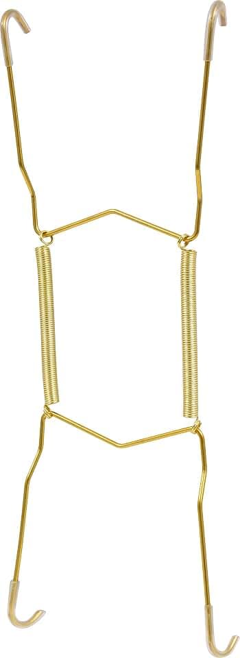 Hillman Soft Tip Metal Plate Hanger, 8in-11in, 1 Count, Brass