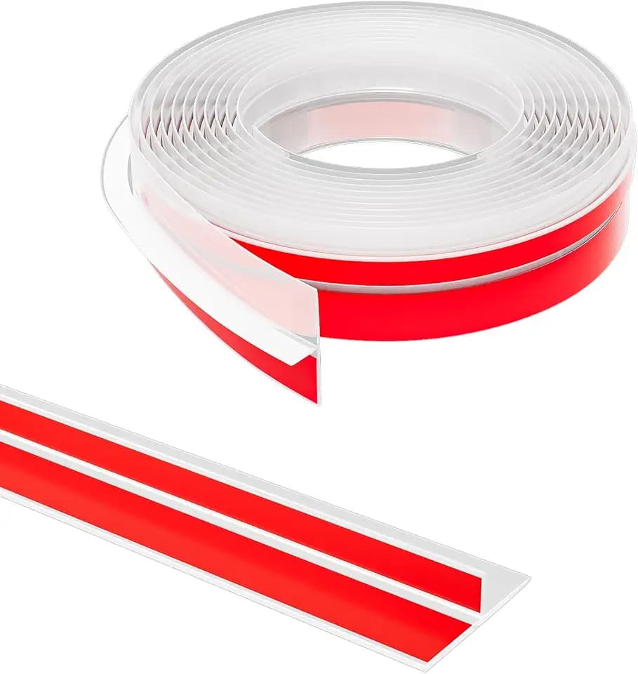 Elvone T-Shaped Weather Stripping Door Seal, Clear Silicone, 1.97" x 20 ft