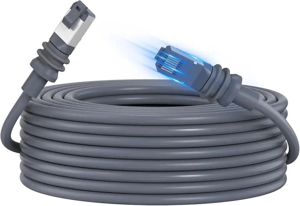 Anautin 150FT Starlink Cable for Starlink Standard 4 /4X /Gen3 /V4 /V5 - High-Speed Waterproof Standard Generation 3 Replacement Cable with 26AWG, Star Link Extension Ethernet Cord for Satellite, Grey