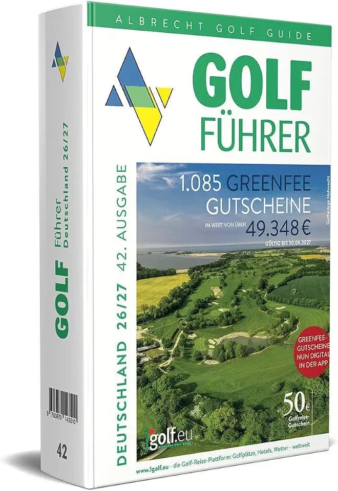 Albrecht Golf Führer Deutschland 26/27 inklusive Greenfee Gutscheinen