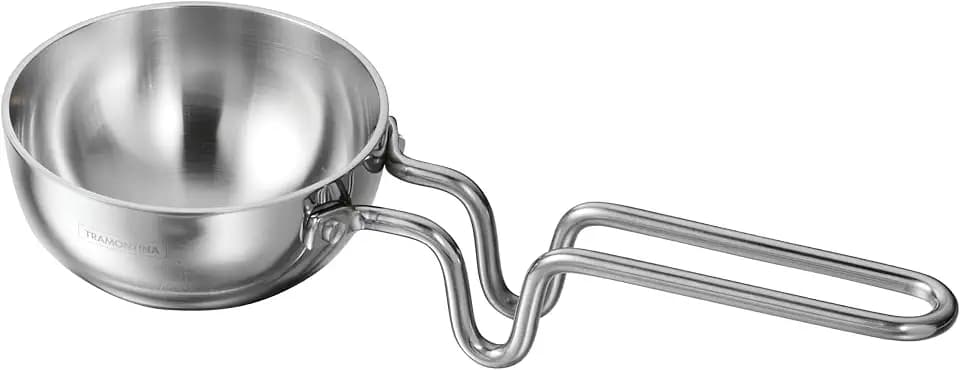 Tramontina Utsava 4-Inch Tri-Ply Clad Stainless Steel Tadka