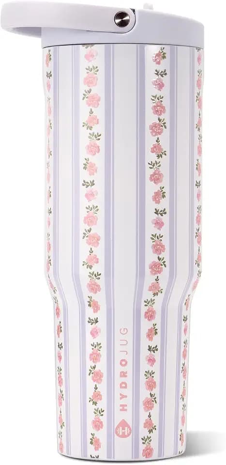 HydroJug Sport 32 oz Insulated Stainless Steel Water Bottle, Primrose