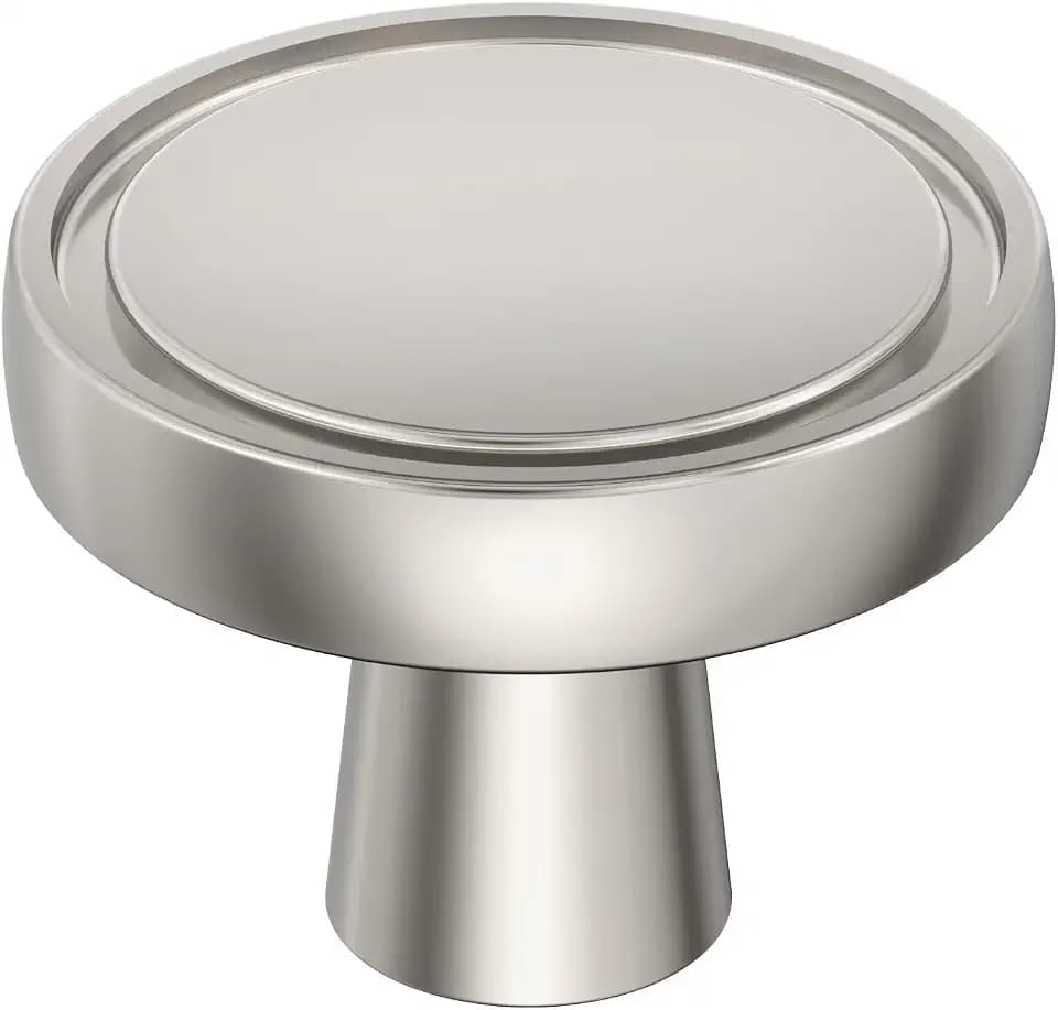 Amerock 1-3/8" Round Destine Polished Nickel Cabinet Knob