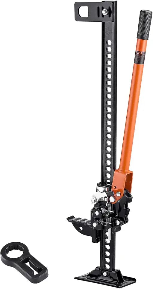 VEVOR Farm Jack, 36" Utility High Lift Farm Jack, 3.18 Ton (7,000 lbs) Capacity Ratcheting Off Road Utility Jacks, Heavy-Duty Lift Jacks with 5.12"-30.3" Lifting Range for Tractor, Truck, SUV
