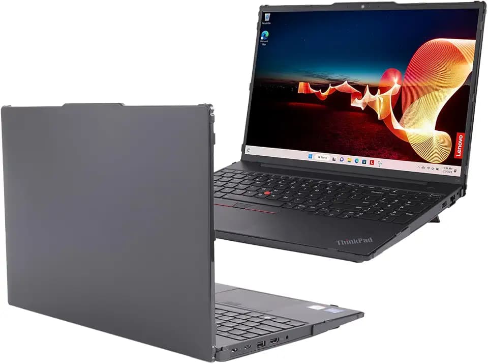 mCover Nur kompatibel mit Lenovo ThinkPad E16 Gen 1 / Gen 2 Windows Notebook-Computern (16 Zoll) (Nur für die genannten Modelle), Schwarz